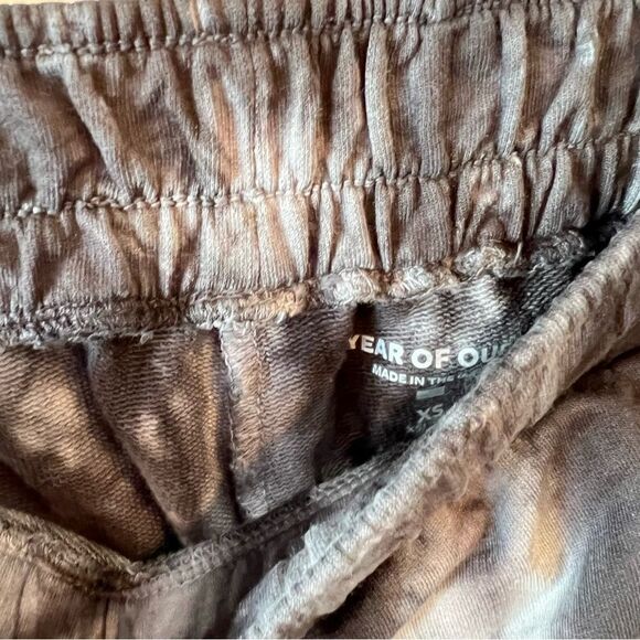 NWT Year of Ours Tie Dye Elastic Sweatpants Joggers in Black Dye XS - Picture 6 of 6